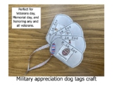 Military appreciation dog tags craft.