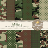 Military camouflage digital paper