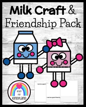 Preview of Milk Craft, Friendship Activity: Back to School, Character Building, Community
