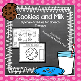 Milk and Cookies- Synonym Activities for Speech Therapy