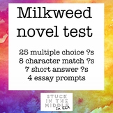 Milkweed by Jerry Spinelli Novel Test