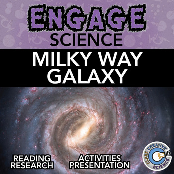 Preview of Milky Way Galaxy Resources - Leveled Reading, Activities, Notes & Slides