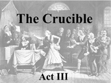Miller ~ The Crucible Act III Summary Review POWERPOINT