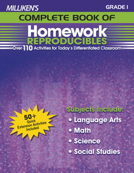 Preview of Milliken's Complete Book of Homework Reproducibles - Grade 1