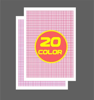 Preview of Millimeter paper pdf different colors