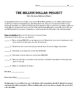 Preview of Million Dollar Project