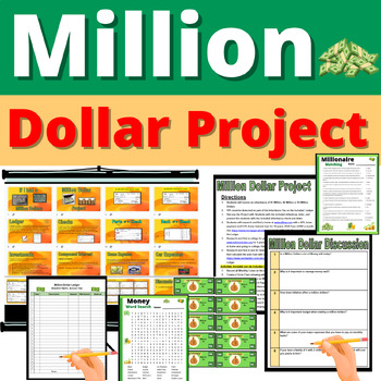 Preview of Million Dollar Project Activity Resources Slideshow Activities Decor Directions