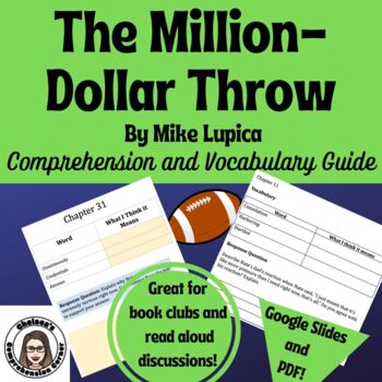 Preview of Million-Dollar Throw Comprehension Questions and Vocabulary (Google and PDF)
