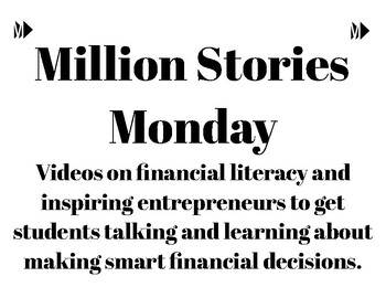 Preview of Million Stories: Financial Literacy Videos Viewing Guide