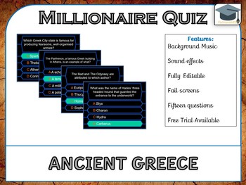 Preview of Millionaire Quiz! (Ancient Greece) *US, UK and AUS*