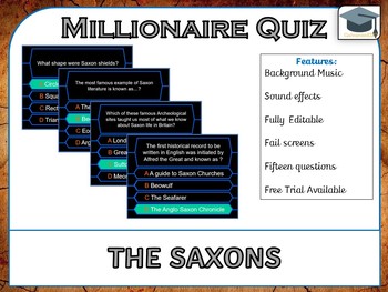 Preview of Millionaire Quiz! (Anglo Saxons) *US, UK & AUS*