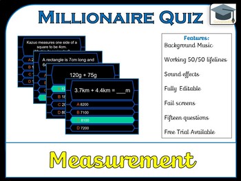 Preview of Millionaire Quiz! (Measurement Edition) *US, UK and AUS*