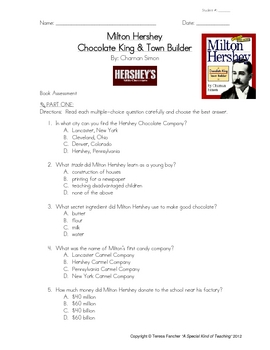 Hershey Chocolate Worksheets Teaching Resources Tpt