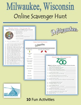 Preview of Milwaukee, Wisconsin - Online Scavenger Hunt