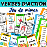 Mimes French action verbs Charades prompts Hands-on vocabu