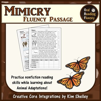 Preview of Mimicry Fluency Passage