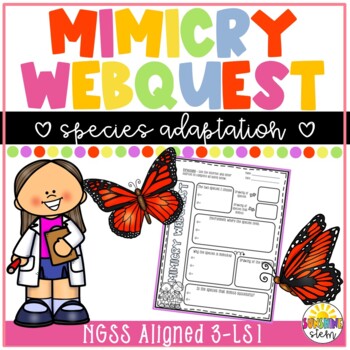 Preview of Mimicry WebQuest - Now With Digital Copy for Classroom!
