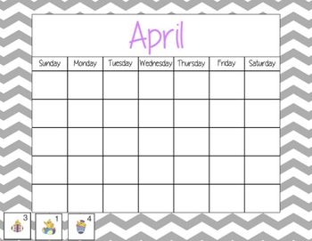 Mimio April Calendar Morning Meeting by Tracie Penn | TPT