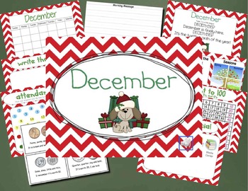 Preview of Mimio December Calendar Morning Meeting