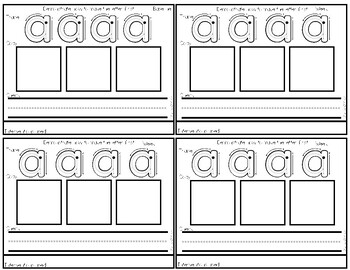 Preview of Min Prep Lower Case Letter Formation Handwriting RTI \ MTSS OT