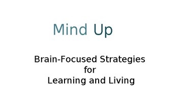Preview of Mind Up Mindfulness Mini-lessons Power Point