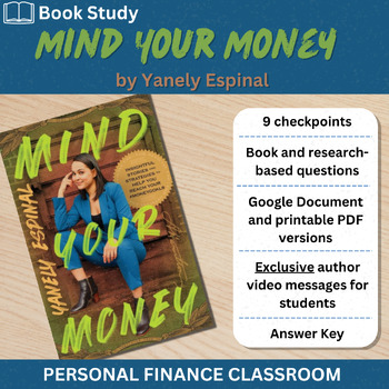 Preview of Mind Your Money by Yanely Espinal | Book Study [Author Approved]