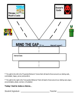 Preview of Mind the Gap - Behavioral Reflection Visual