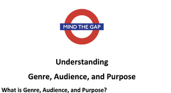 Preview of Mind the Gap - Understanding Genre Audience Purpose