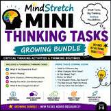 MindStretch Mini Thinking Routines Growing Bundle | Critical Thinking Activities
