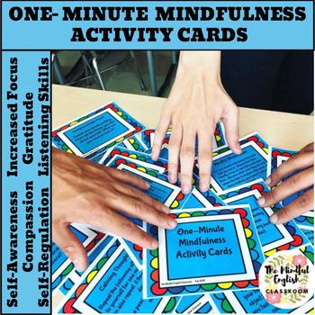 Preview of Mindful Activities - One Minute Mindfulness Cards for All Ages
