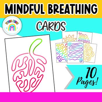 Preview of Mindful Breathing Cards - Calm Corner Mindfulness and Mental Health Awareness