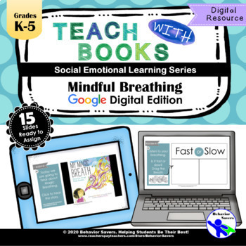 Preview of Mindful Breathing *Distance Learning* Google Slides Edition
