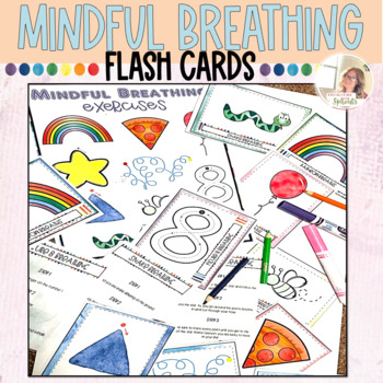 Preview of Mindful Breathing Exercise Cards | Coping Skills | Calm Corner Tools
