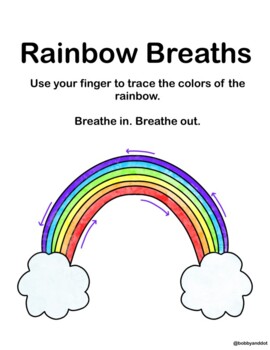 Mindful Breathing FREE Posters by Bobby and Dot | TPT