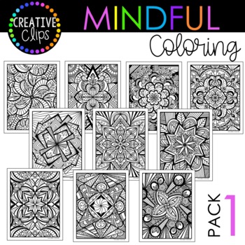 Download Mindful Coloring Pages Pack 1 Coloring Book For Big Kids And Adults