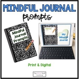Morning  Meeting Mindful Journal Prompts Morning Work