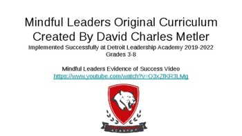 Preview of Mindful Leaders Original Mindful Socio-Emotional Learning Curriculum(Grades 3-8)