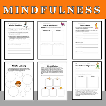 Mindful Living : Nurturing Well-Being with Mindfulness Worksheets