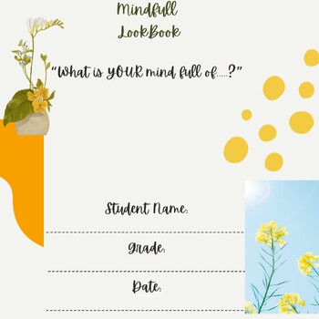 Preview of Mindful Activity Book (fun activity for Students, flower theme)