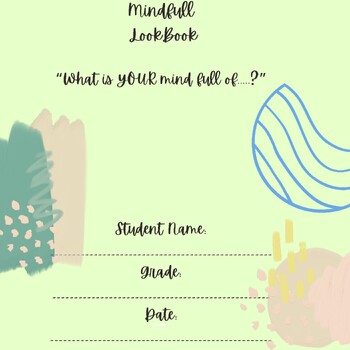 Preview of Mindful Lookbook (Mindful activity for students, underwater animals theme)