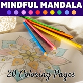 Mindfulness Calming Mandalas Coloring Pages | Mindful Brea