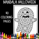 Mindful Mandala Halloween Coloring (40 coloring pages)