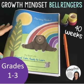 Preview of Growth Mindset Journal + SEL Activities + Year Long Check Ins