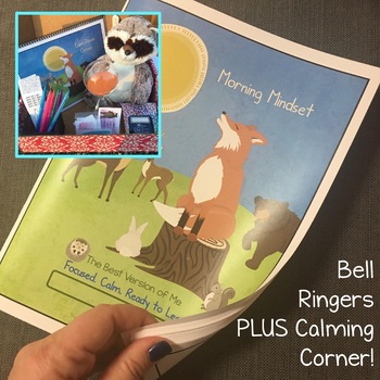 Preview of Mindful Mindset Year Long Bell Ringers Plus Calming Corner
