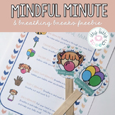 Mindful Minute & Breathing Breaks FREEBIE