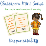 Classroom Mini-Song for Responsibilty SELSocial Emotional 