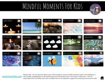 Preview of Mindful Moments for Kids- Kira Willey
