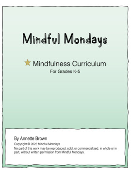 Preview of Mindful Mondays Curriculum: Practicing Patience