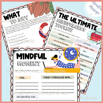 Mindful Parent Booklet {Resource for Parents / PDF} by Mindful Message Shop