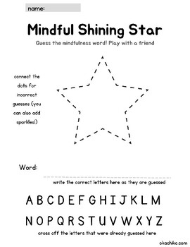 Preview of Mindful Shining Star